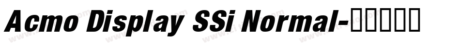 Acmo Display SSi Normal字体转换